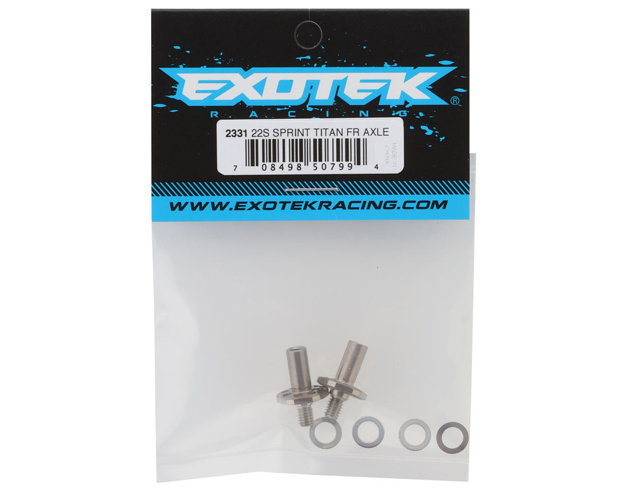 Exotek Losi® 22S Sprint 12mm Titanium Hex Front Axles (2)