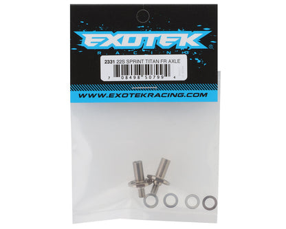 Exotek Losi® 22S Sprint 12mm Titanium Hex Front Axles (2)