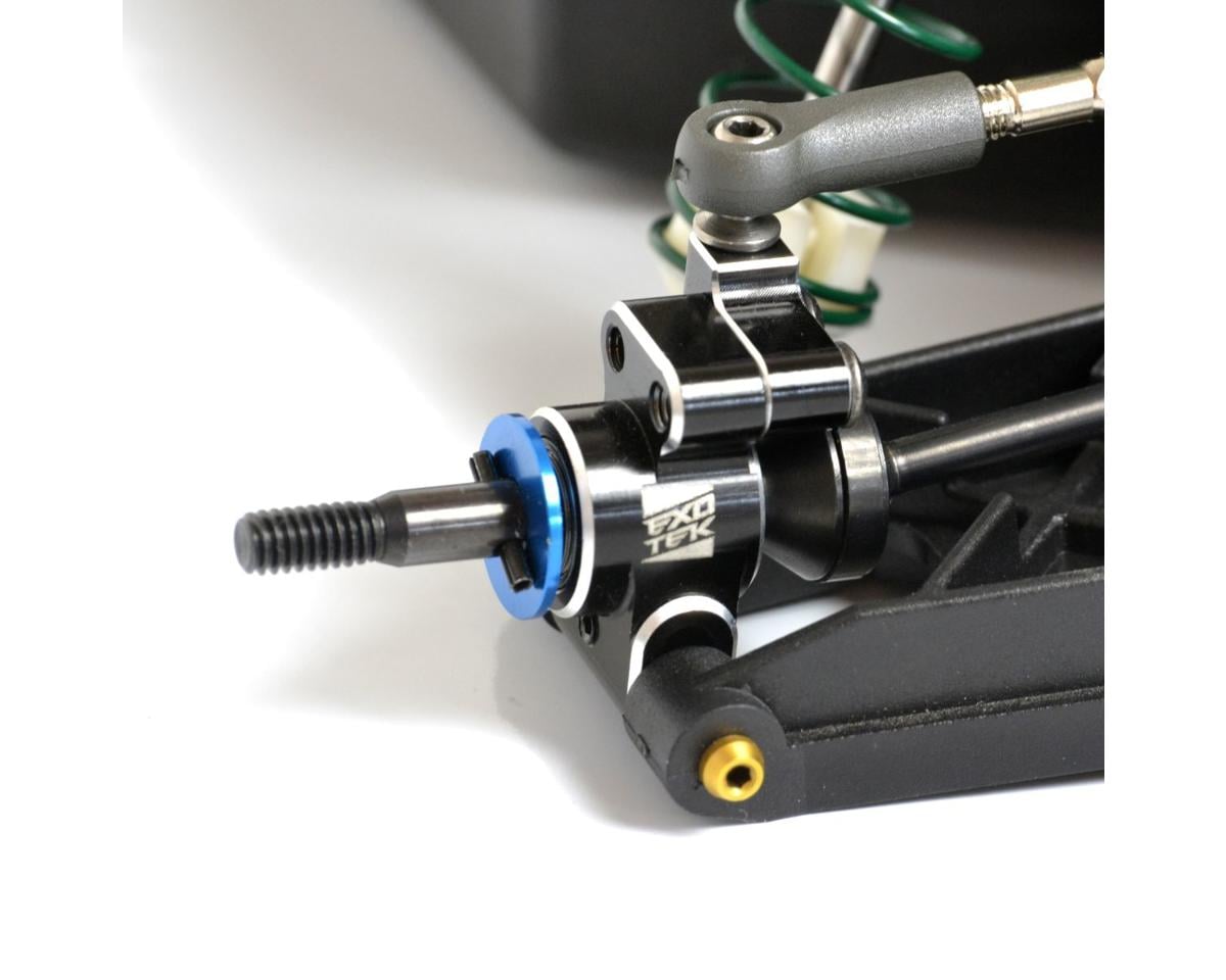 Exotek Team Associated RC10 Aluminum HD Adjustable Rear Hubs (Black) (2)