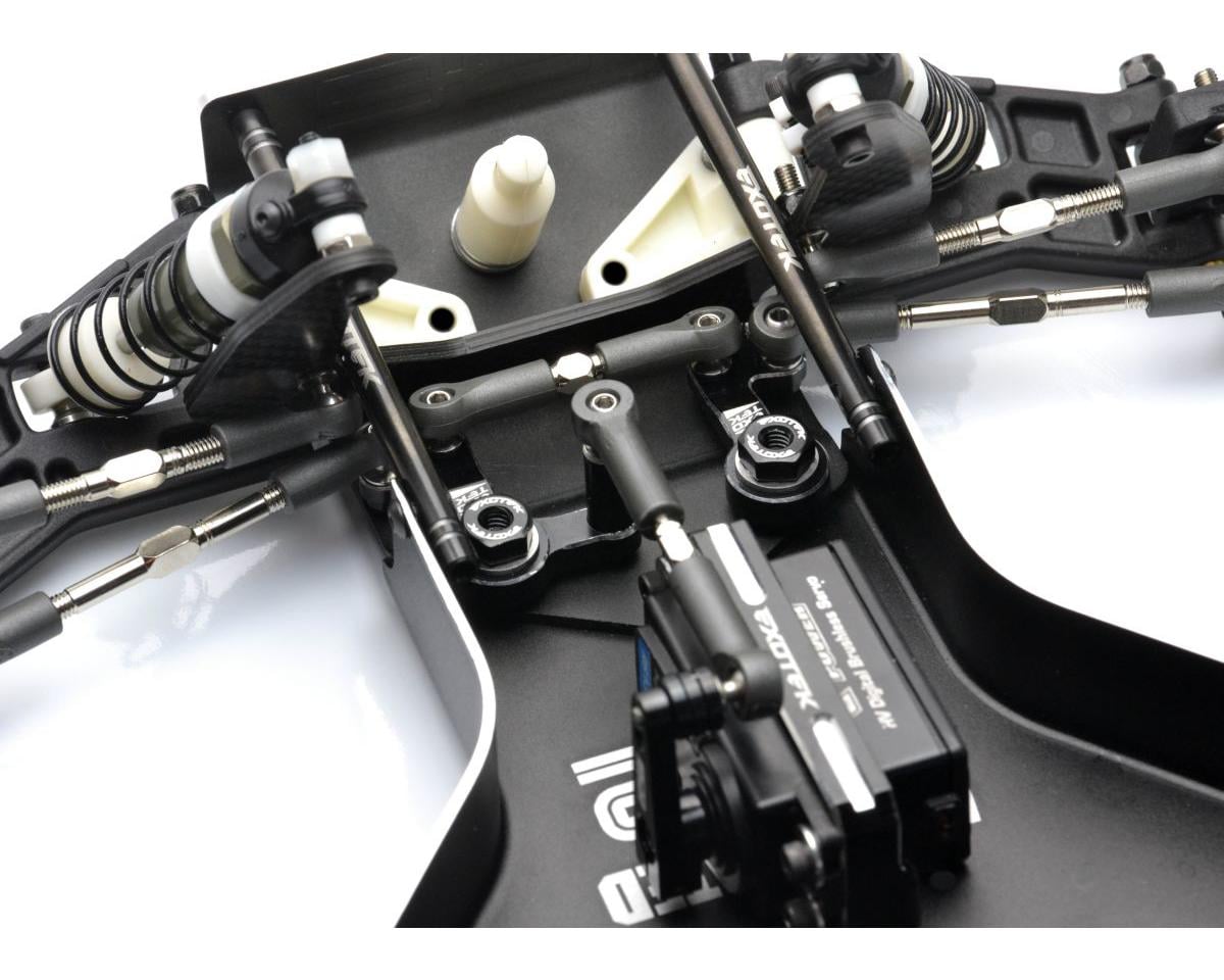 Exotek Team Associated RC10 Aluminum HD Steering Bellcrank Set (Black)