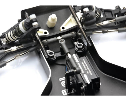 Exotek Team Associated RC10 Aluminum HD Steering Bellcrank Set (Black)