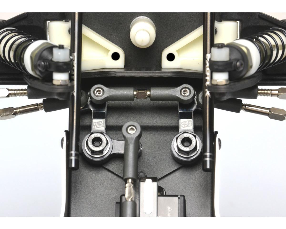 Exotek Team Associated RC10 Aluminum HD Steering Bellcrank Set (Black)