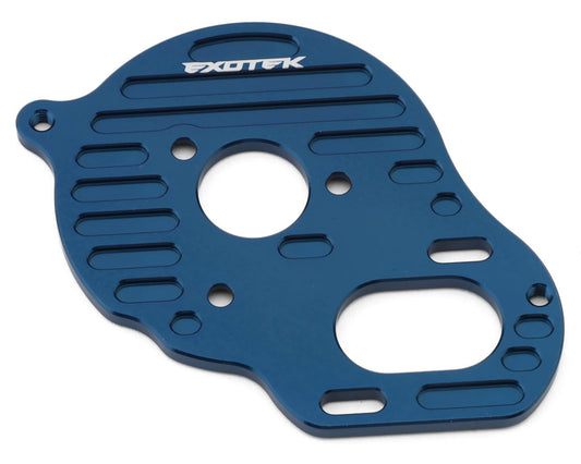 Exotek Associated Pro2 SC10/SR10/DR10 Slotted Motor Plate (Blue)