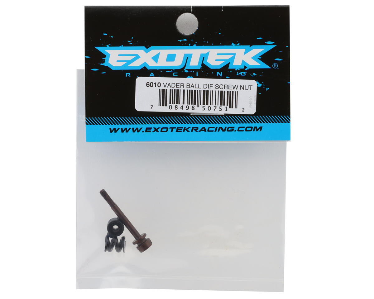 Exotek Vader Ball Differential Spring, Screw & Nut Set