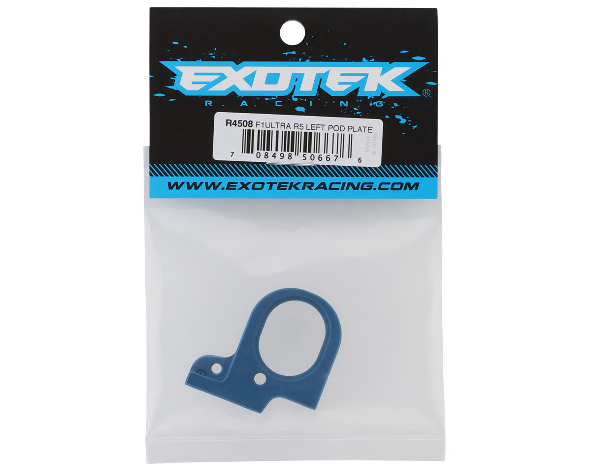 Exotek F1 Ultra R5 Aluminum Left Pod Plate