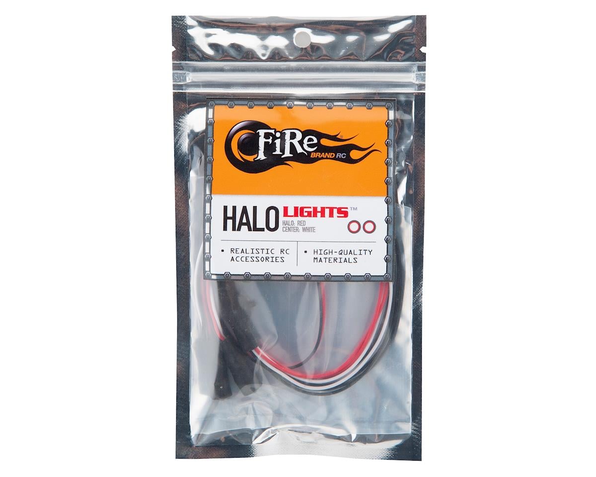 Firebrand RC Halos Dual Function LED Lights (White w/Red Halo)