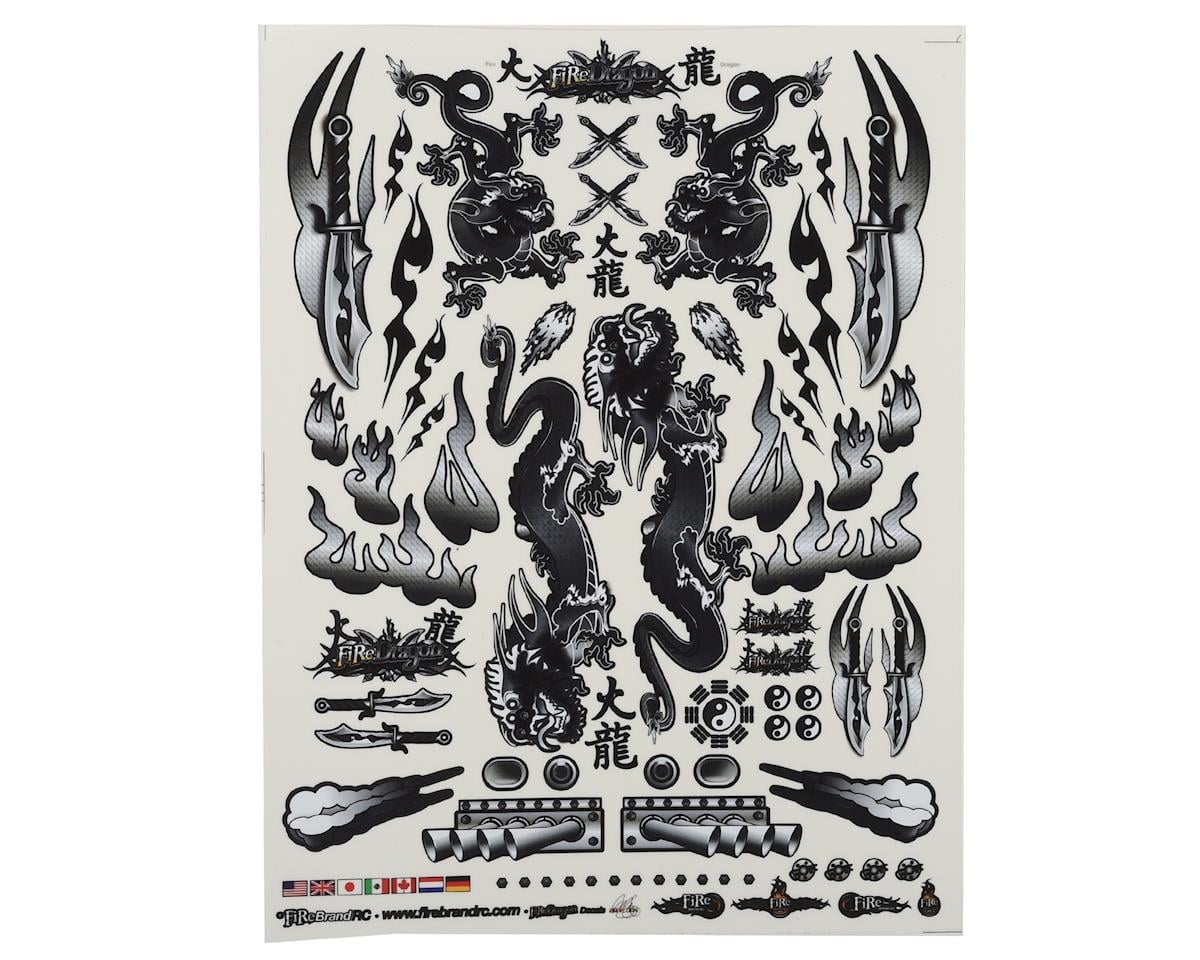 Firebrand RC Concept Dragon Decal (Black) (8.5x11")