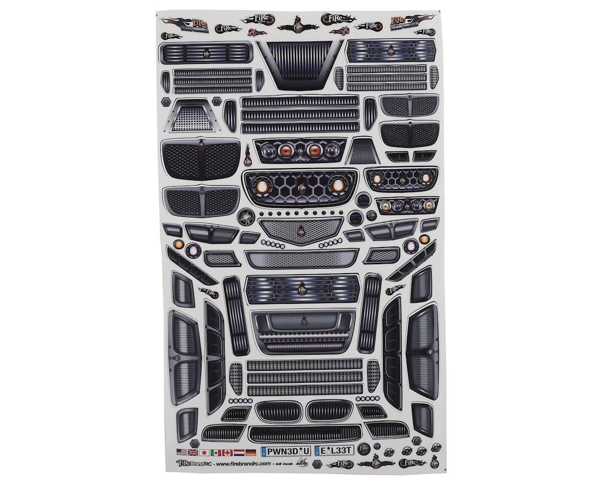 Firebrand RC Grilles Multi-Fit Decal Sheet (8.5x14")