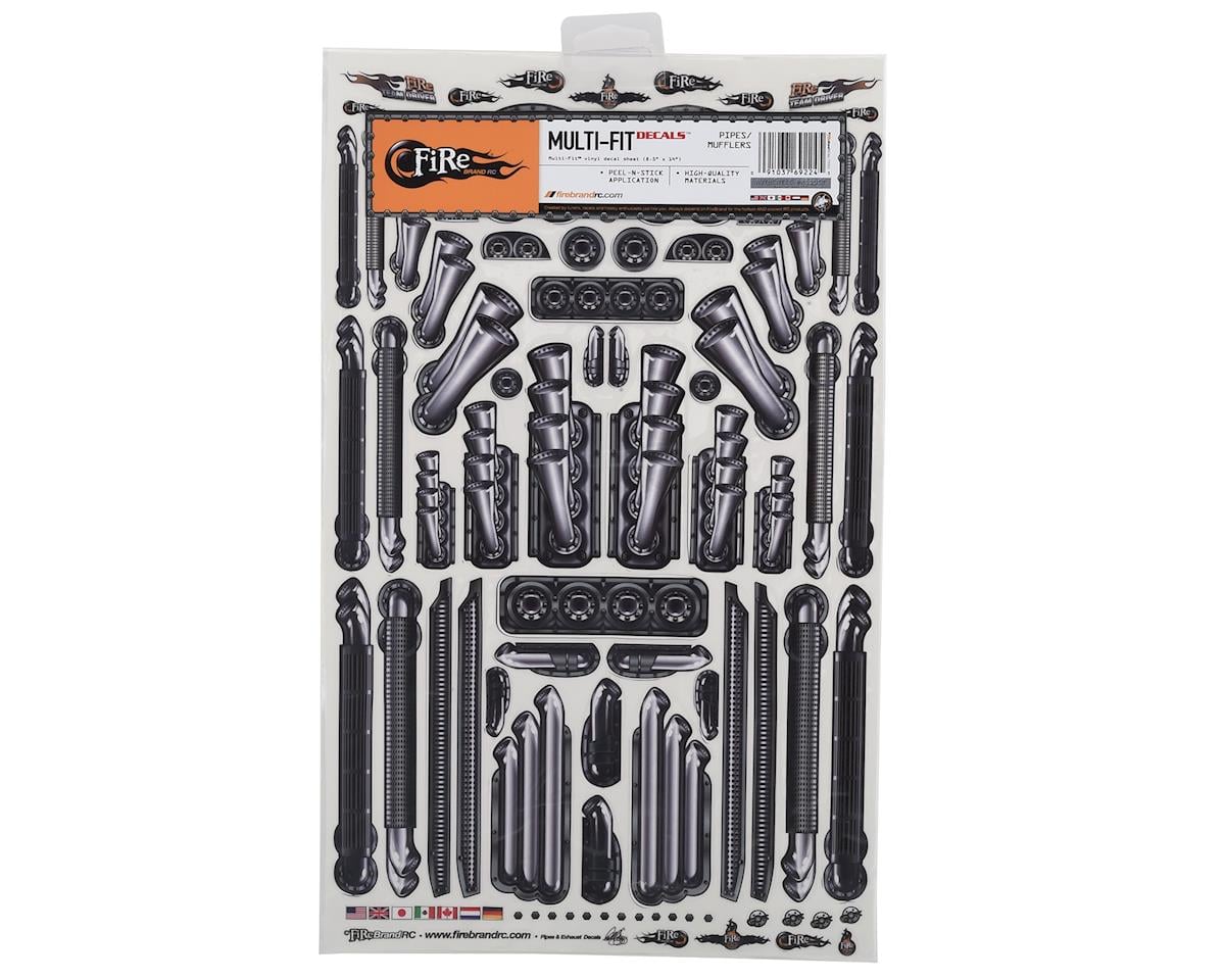 Firebrand RC Pipes & Mufflers Multi-Fit Decal Sheet