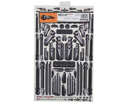 Firebrand RC Pipes & Mufflers Multi-Fit Decal Sheet