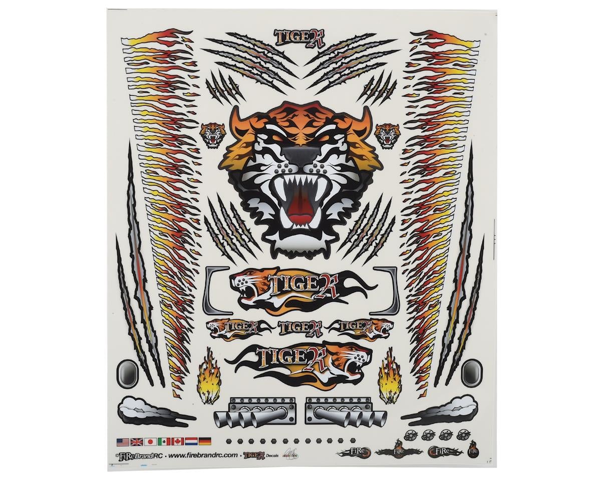 Firebrand RC Concept Tiger Decal (Orange) (8.5x11")