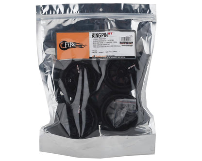 Firebrand RC Kingpin ST Pre-Mounted On-Road Tires (4) (Black)