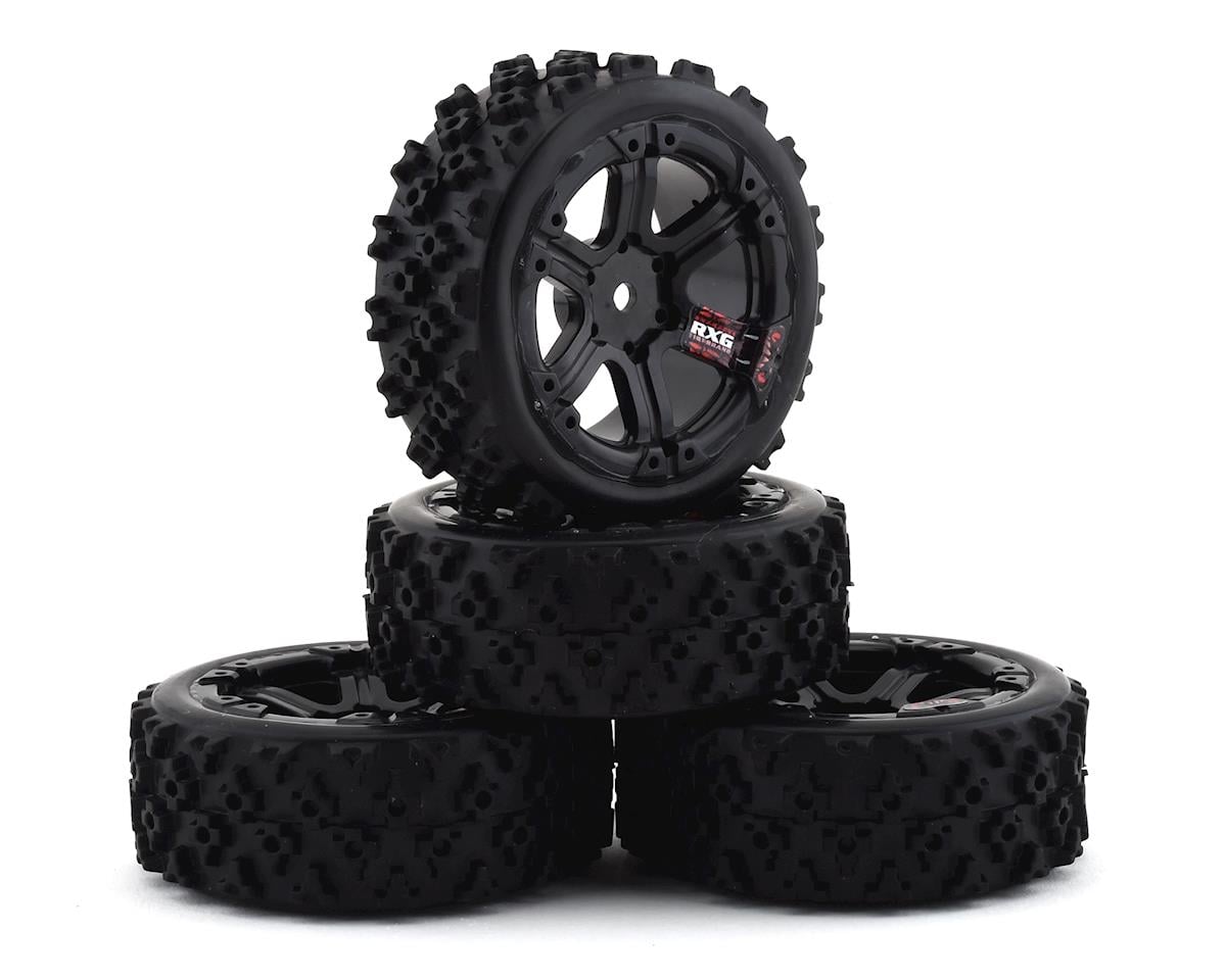 Firebrand RC SnakeEye RXG3 Gymkhana Pre-Mounted Rally Tires (4) (Black)