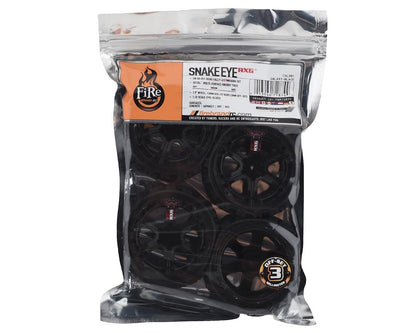 Firebrand RC SnakeEye RXG3 Gymkhana Pre-Mounted Rally Tires (4) (Black)