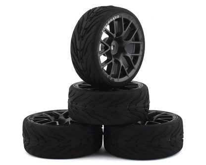 Firebrand RC Hypernova-RT3 Pre-Mounted On-Road Tires (4) (Gun Metal)