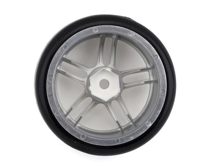 Firebrand RC Icestar D Pre-Mounted Slick Drift Tires (4) (Chrome)