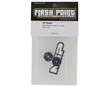 Flash Point MIP 16mm 6 Hole Bypass1 Shock Pistons (2)