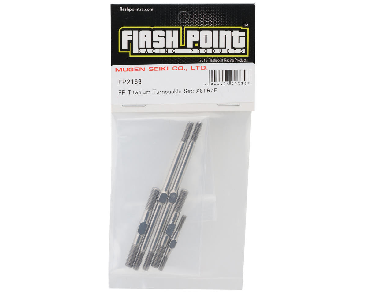 Flash Point Mugen MBX8TR/ECO Titanium Turnbuckle Set (5)
