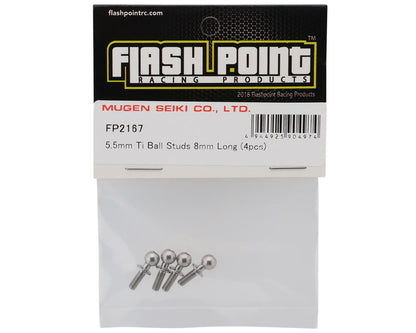 Flash Point 5.5mm Titanium Ball Studs (4) (8mm)