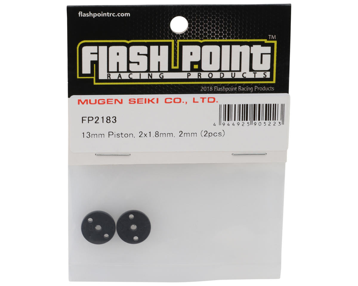 Flash Point 13mm 2mm Shock Pistons (2-Hole) (2) (1.8mm)