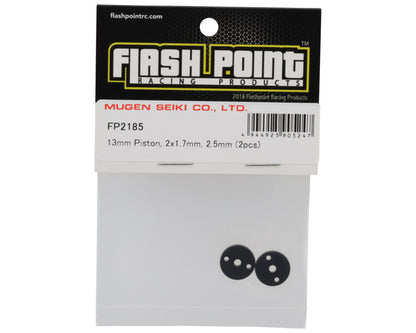 Flash Point 13mm 2.5mm Shock Pistons (2-Hole) (2) (1.7mm)