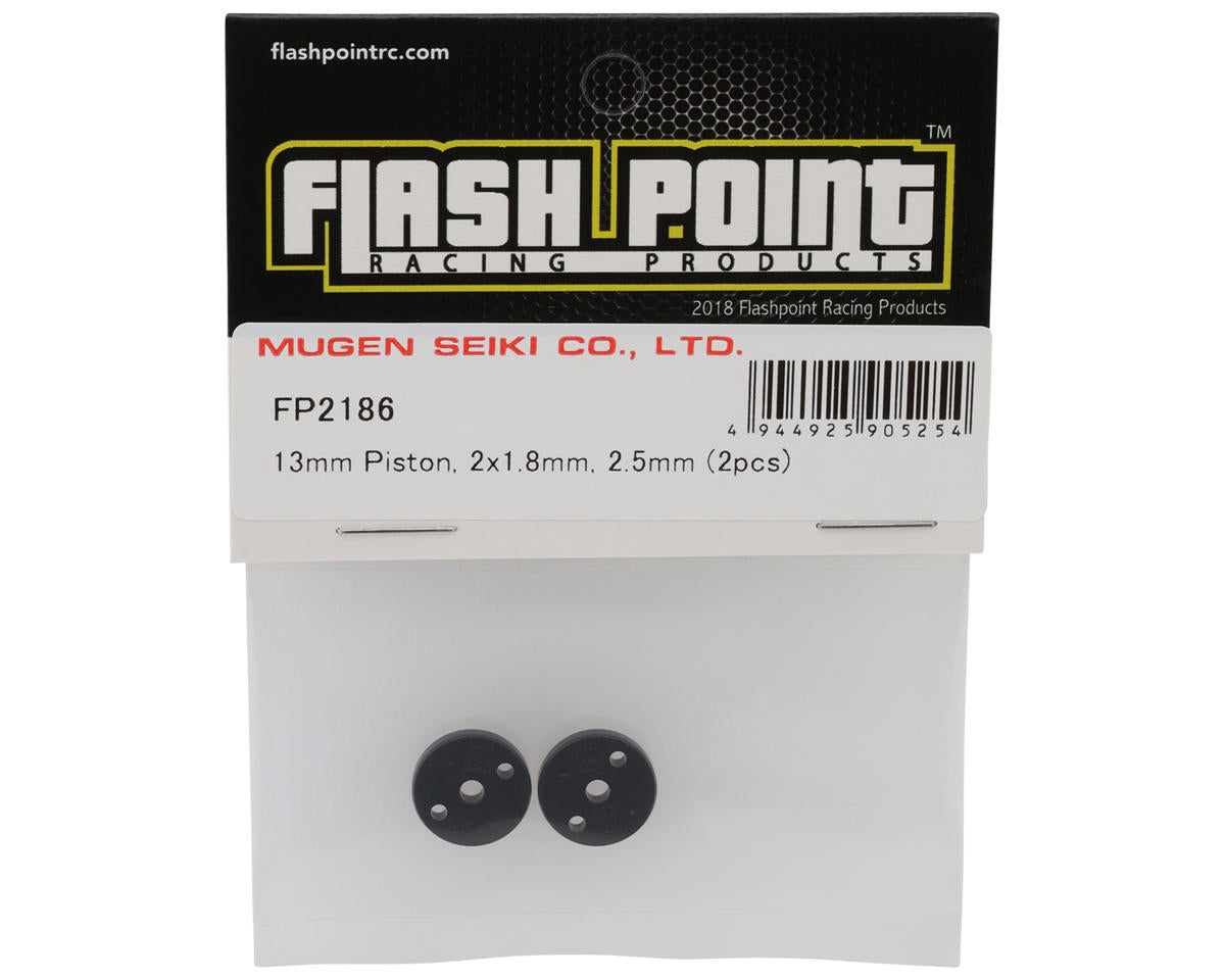 Flash Point 13mm 2.5mm Shock Pistons (2-Hole) (2) (1.8mm)