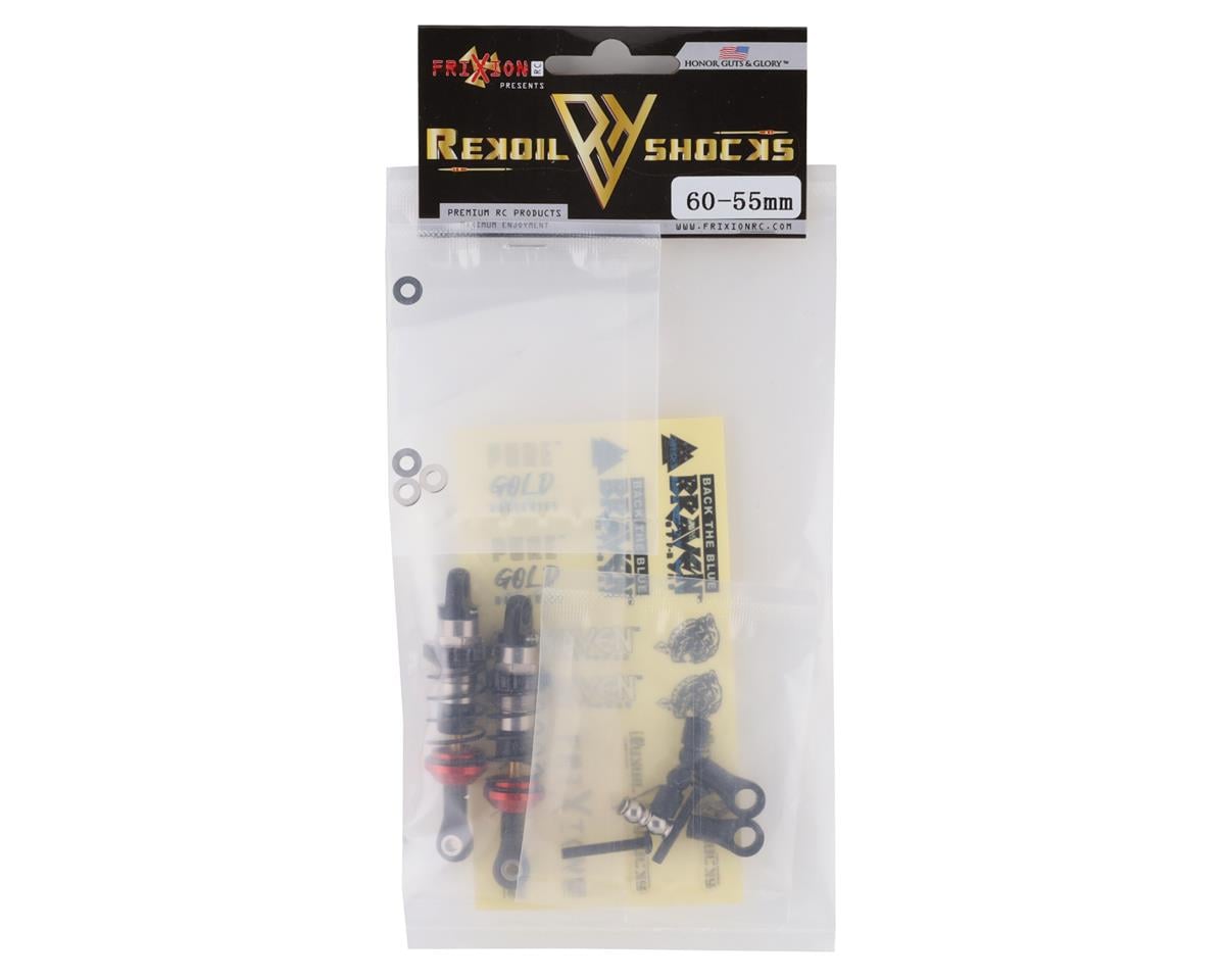 FriXion RC REKOIL Scale Crawler Shocks w/Xtender Rod Ends (2) (55-60mm)