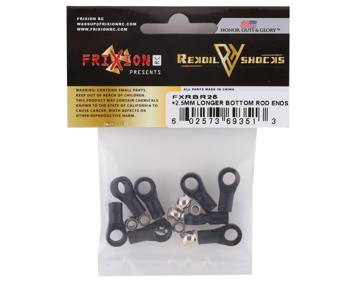 FriXion RC REKOIL Shock +2.5mm Bottom Rod Ends (8)