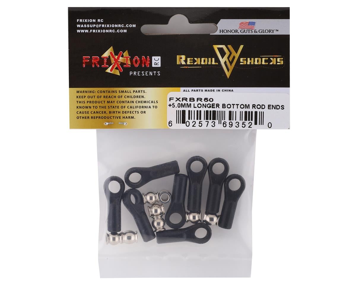FriXion RC REKOIL Shock +5mm Bottom Rod Ends (8)