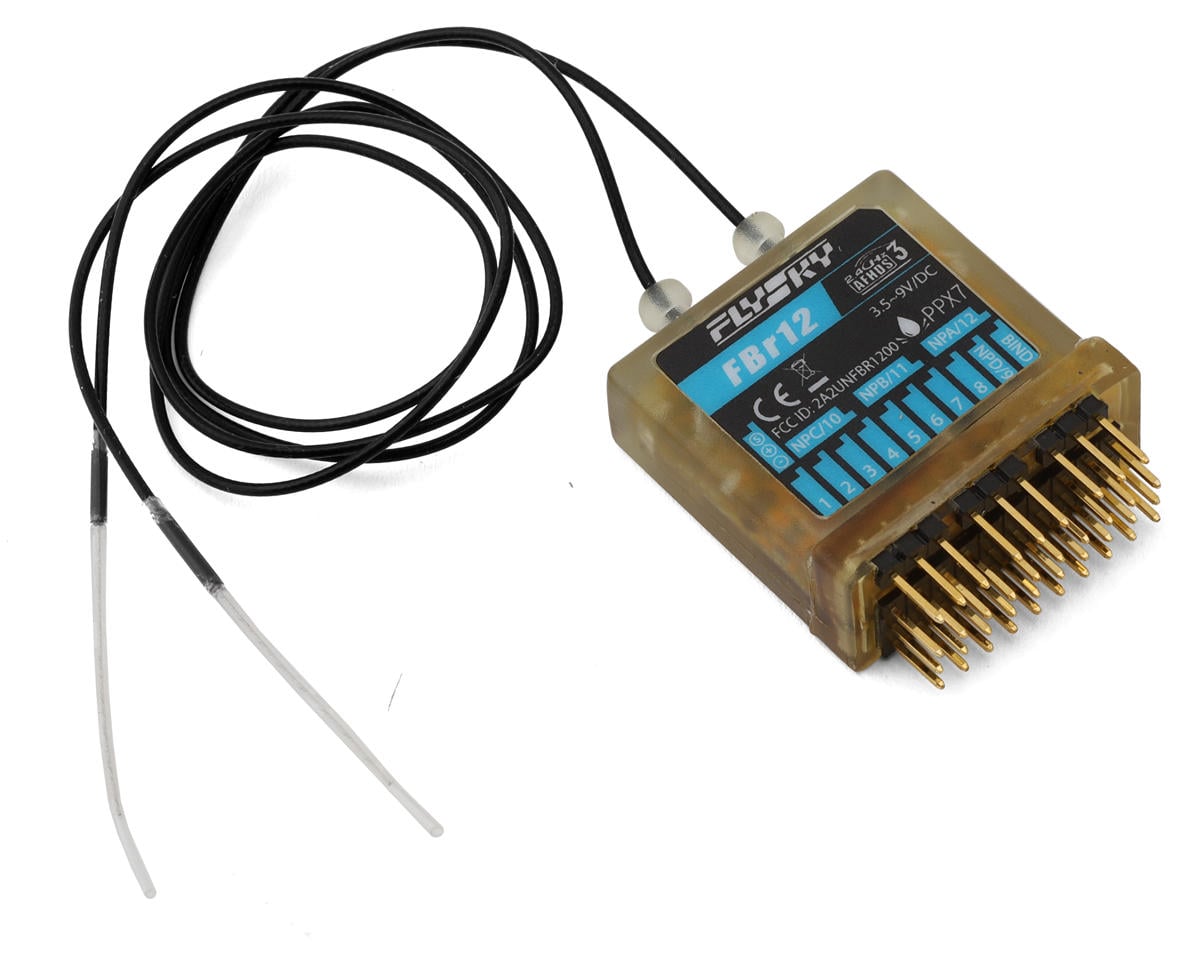 Flysky FBr12 12-Channel AFHDS3 2.4GHz ISM PPX7 Waterproof Marine Receiver