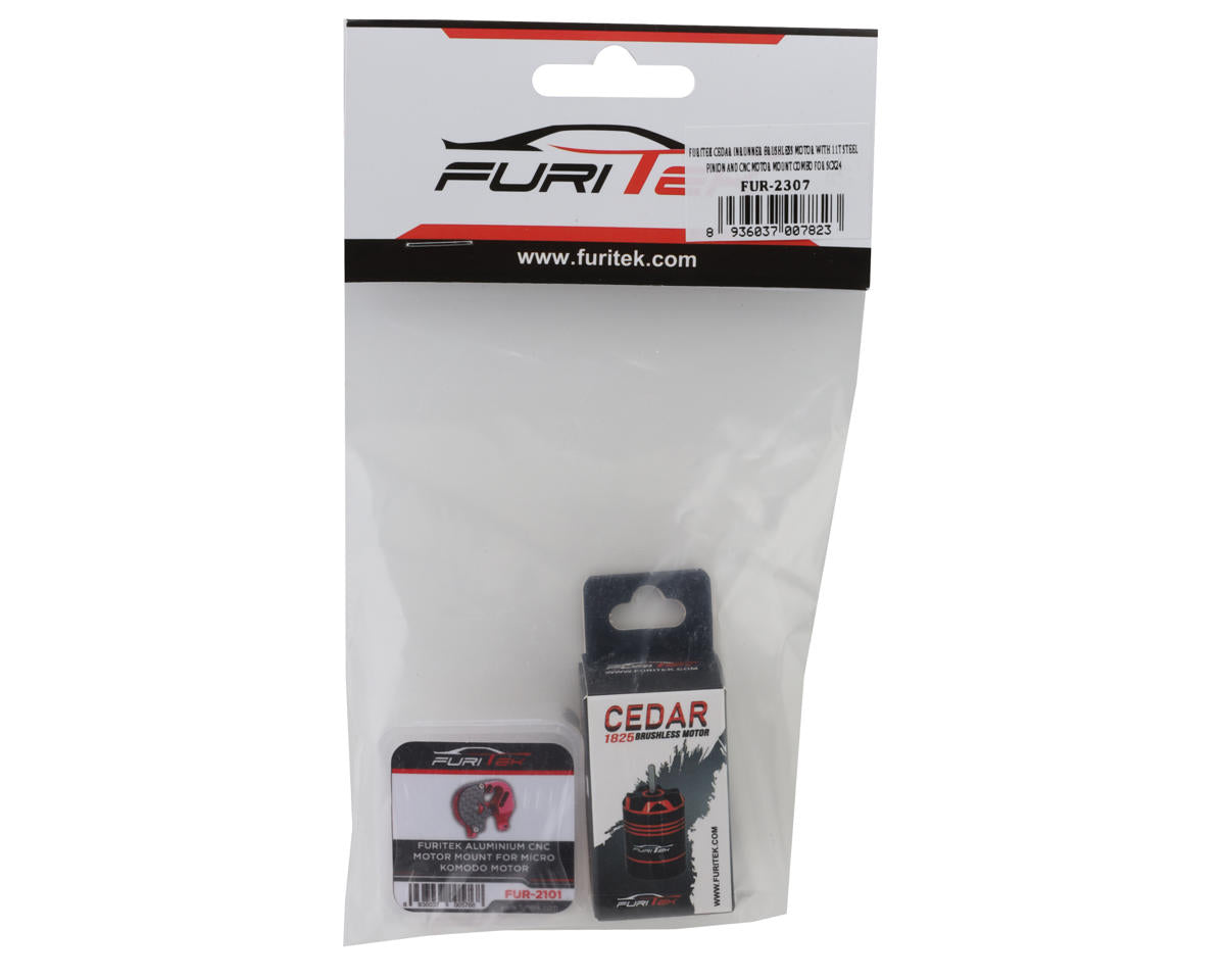 Furitek Cedar Inrunner Brushless Motor w/11T Steel Pinion & Motor Mount (SCX24)