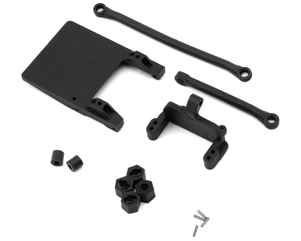Furitek FX118 Electronics Mount, Servo Mount, Steering Links & Wheel Hubs