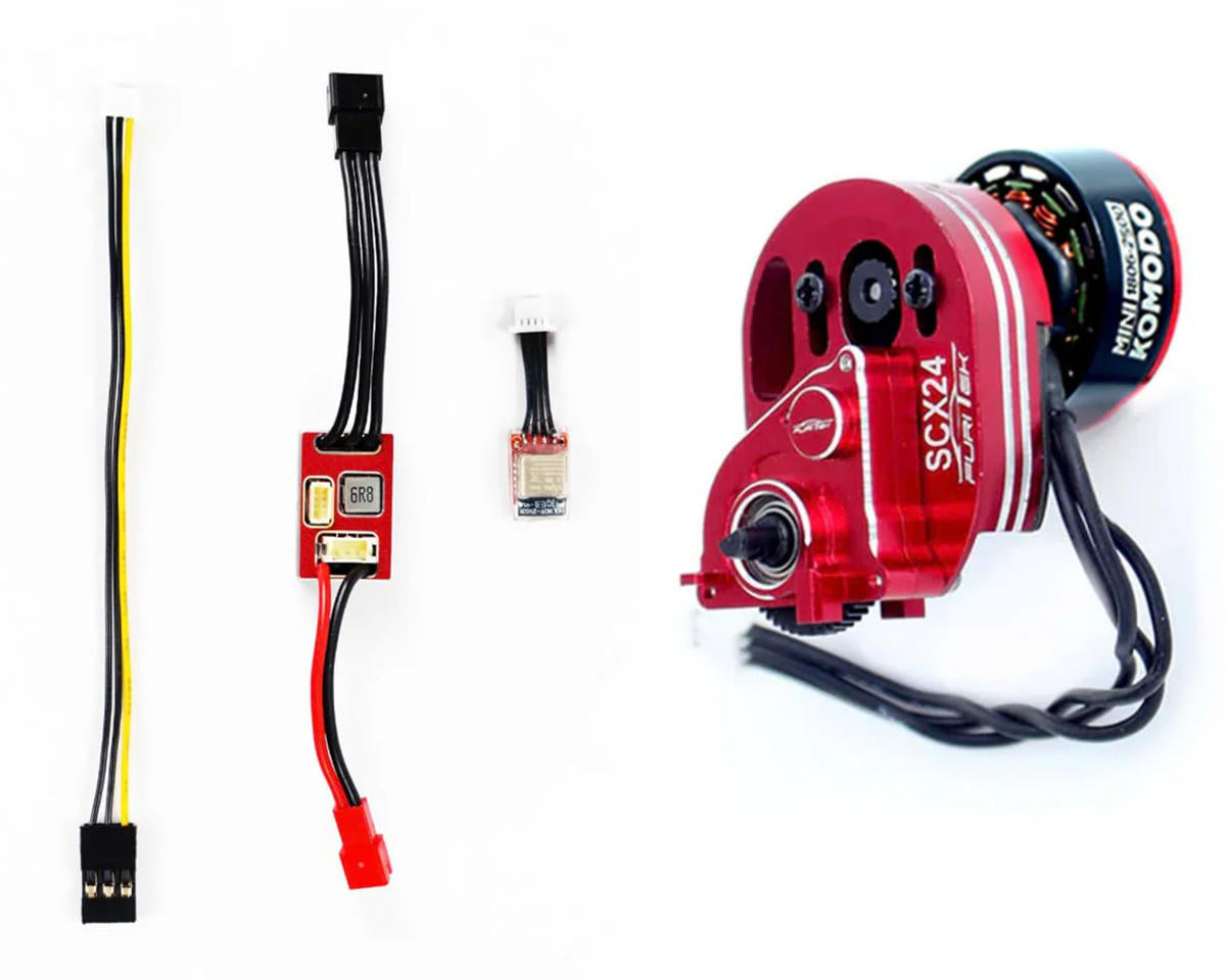 Furitek Mini Komodo Brushless Motor & MicroPython ESC Crawlmaster Combo (SCX24)