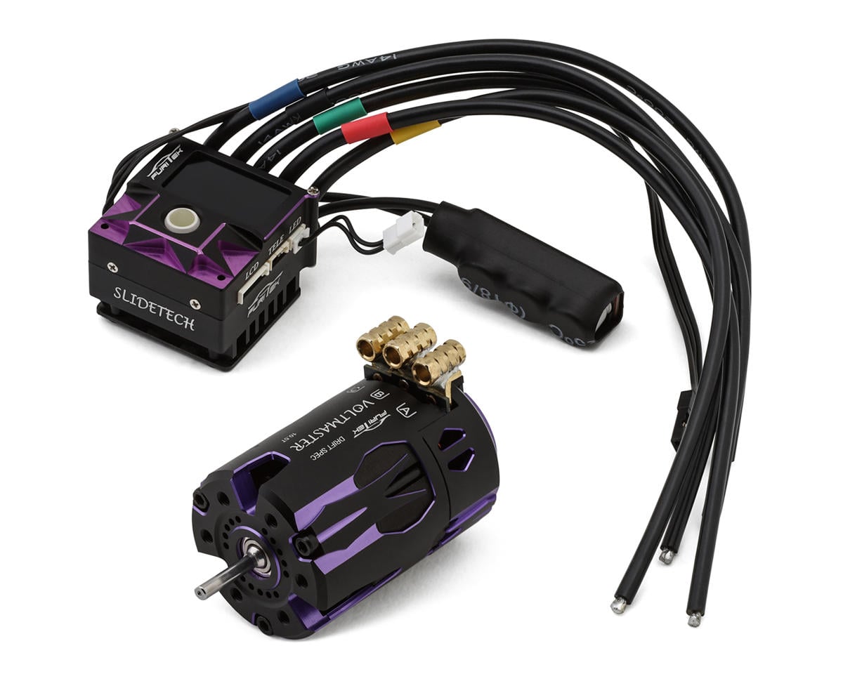 Furitek SlideVolt 1/10 Drift Sensored Brushless ESC & Motor Combo (Black/Purple)