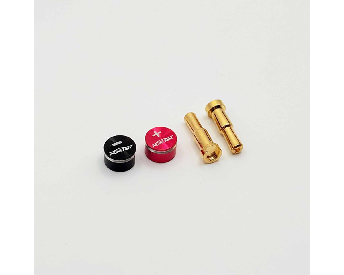 Furitek LowPro Bullet Plug Grips w/4-5mm Bullets (Black/Red)