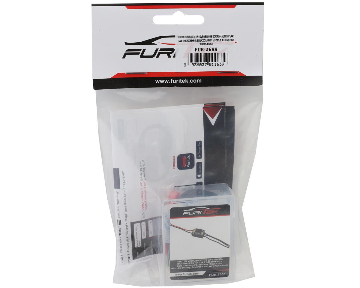 Furitek Microboost 2S 25A Brushless Sensored/Sensorless Micro Drift ESC