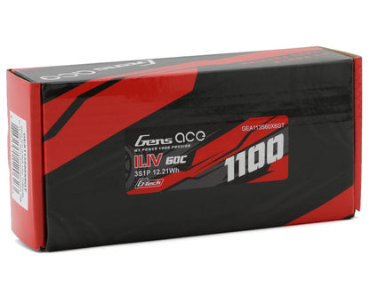 Gens Ace 3S 60C G-Tech Hardcase LiPo Battery Pack (11.1V/1100mAh)