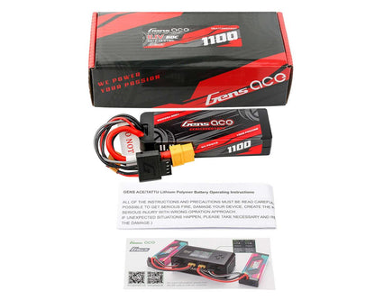 Gens Ace 3S 60C G-Tech Hardcase LiPo Battery Pack (11.1V/1100mAh)