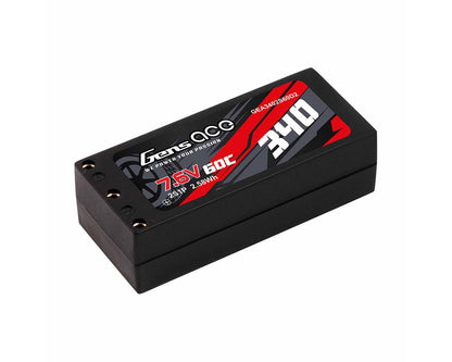 Gens Ace 2S 60C Hardcase Shorty LiHV Battery (7.6V/340mAh)