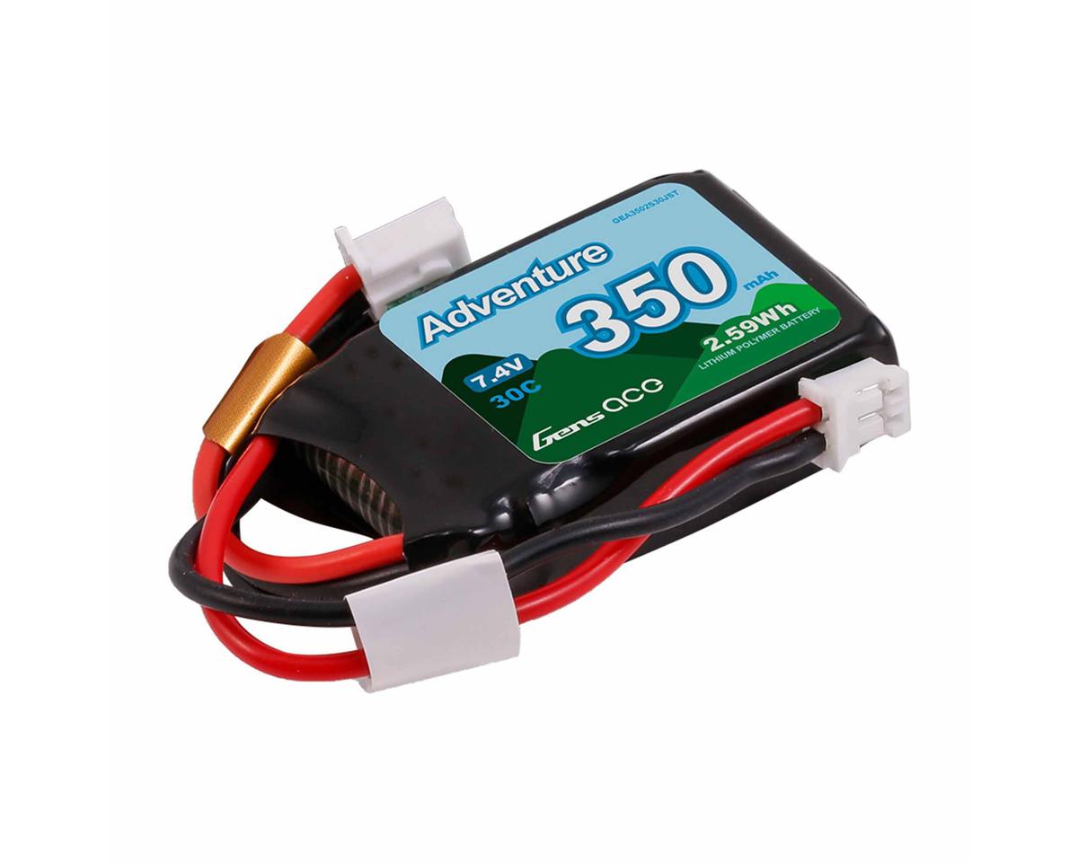 Gens Ace 2S 30C Adventure LiPo Battery (7.4V/350mAh)