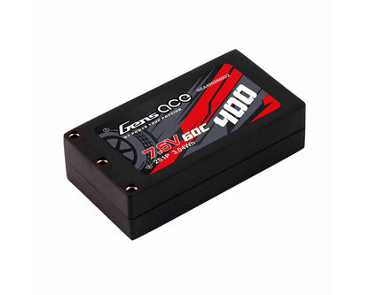 Gens Ace 2S 60C Hardcase Shorty LiHV Battery (7.6V/400mAh)