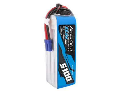 Gens Ace G-Tech Smart 6S LiPo Battery 80C (22.2V/5100mAh)