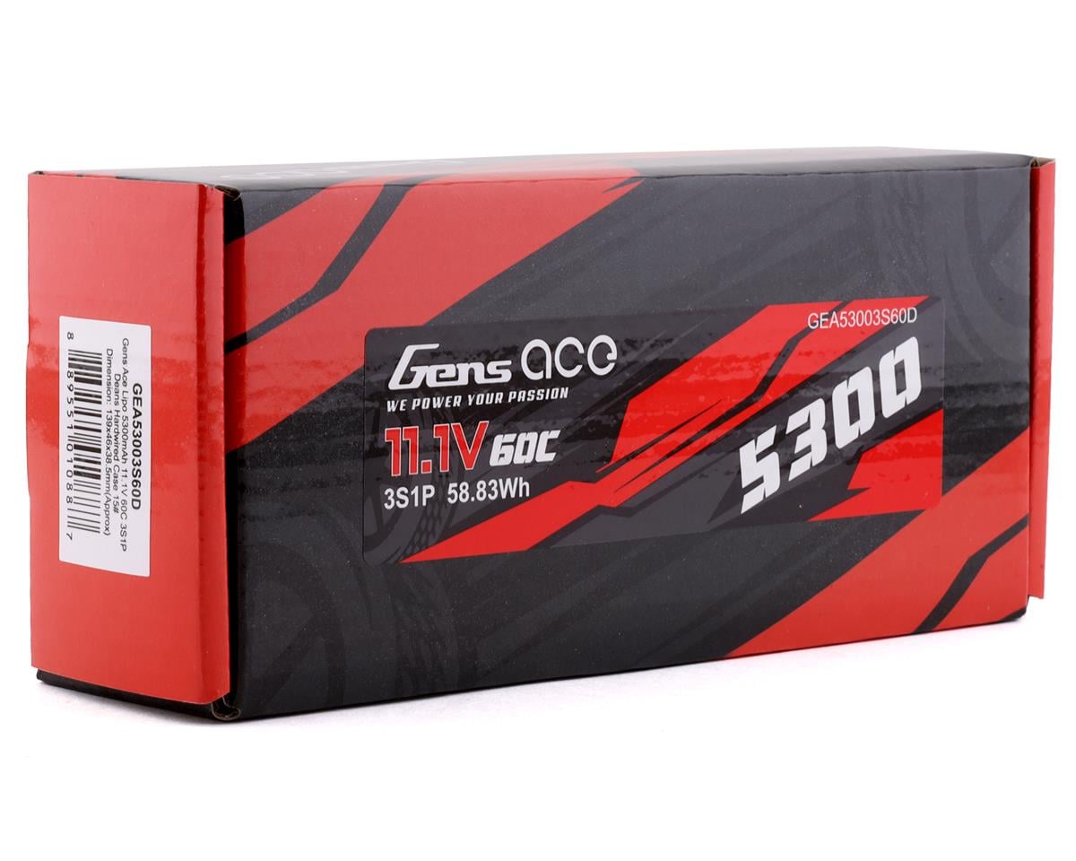 Gens Ace 3s LiPo Battery 60C (11.1V/5300mAh)
