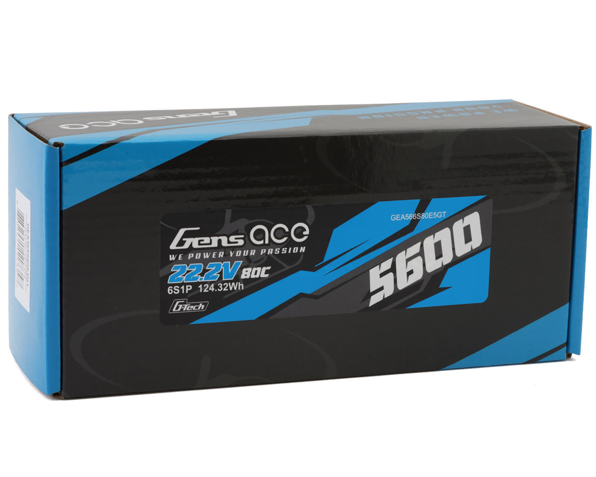 Gens Ace G-Tech Smart 6S LiPo Battery 80C (22.2V/5600mAh)