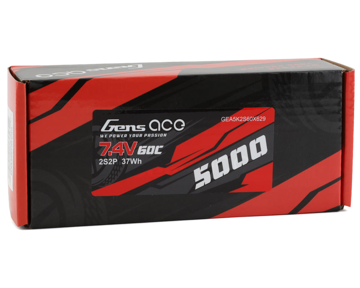 Gens Ace 2S LiPo Battery 60C (7.4V/5000mAh)