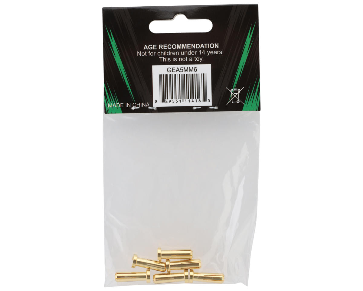 Gens Ace 5.0mm "Flat" Bullet Connector (6 Male)