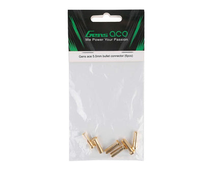 Gens Ace 5.0mm "Flat" Bullet Connector (6 Male)
