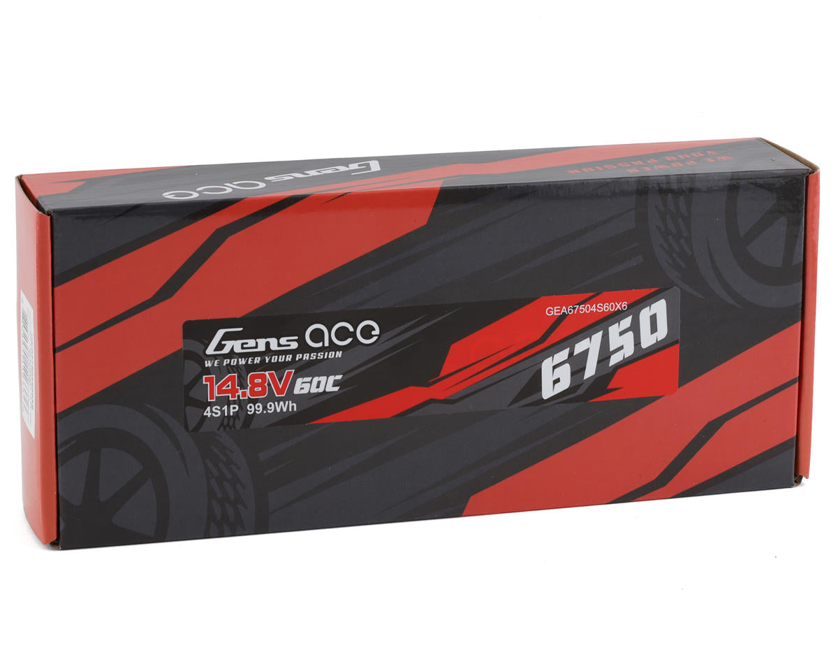 Gens Ace 4S LiPo Battery 60C (14.8V/6750mAh)
