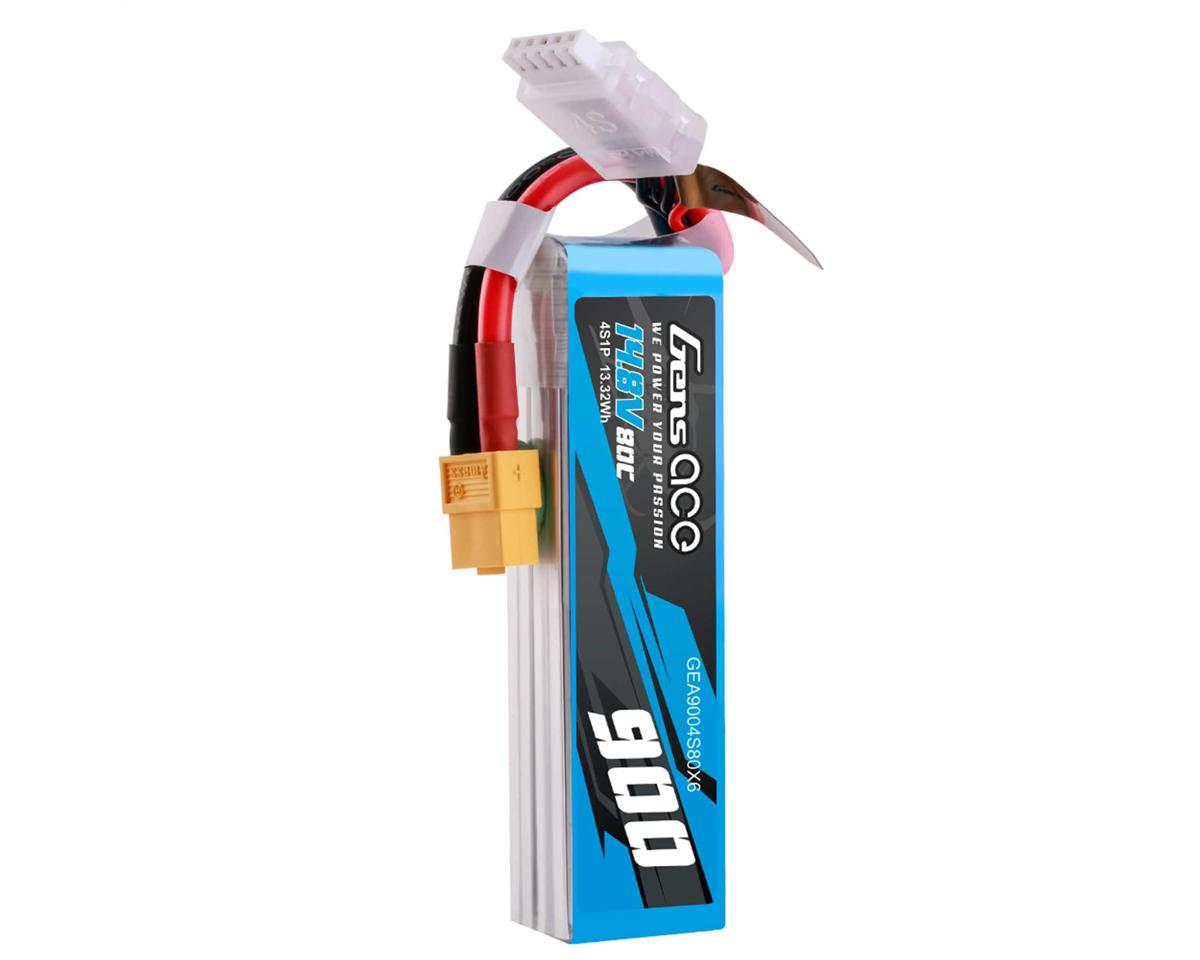 Gens Ace 4S 80C Stick LiPo Battery (14.8V/900mAh) w/XT60 Connector
