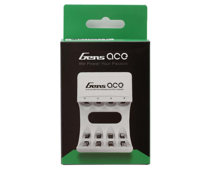 Gens Ace AA & AAA Battery Charger (4 Slots) (NiMH/NiCD)